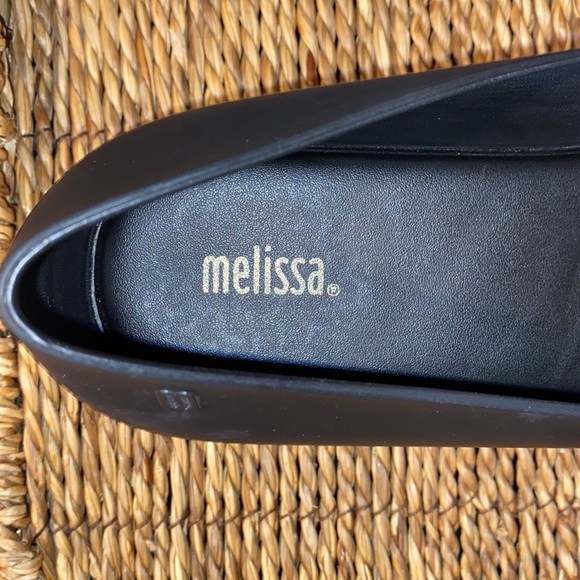 Melissa Puzzle Peep-Toe Flats-Black/Blush Pink- Women’s Size 9 - Picture 10 of 12